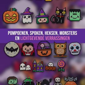 60 Halloween strijkkralen patronen – pompoenen, spookjes, heksen en monsters