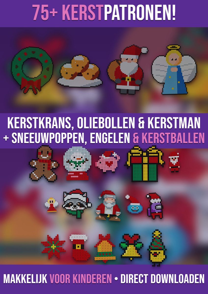 Kerst strijkkralen patronen – principal